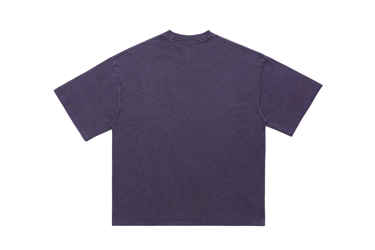 Creepy t-shirt brain slogan tee grunge top in blue