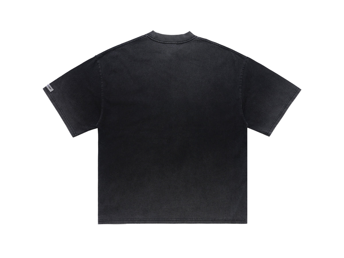 Boxer t-shirt motivational top grunge hip-hop tee in black