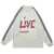 Peace slogan jumper long sleeve anti war top striped grunge t-shirt in white