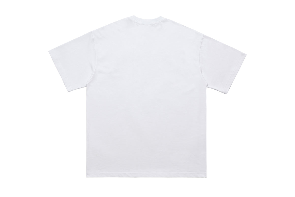 Little devil t-shirt retro devil cartoon top hell print tee in blue