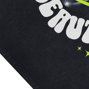 Butterfly print sleeveless t-shirt psychedelic poster surfer vest futuristic tank top in acid wash black