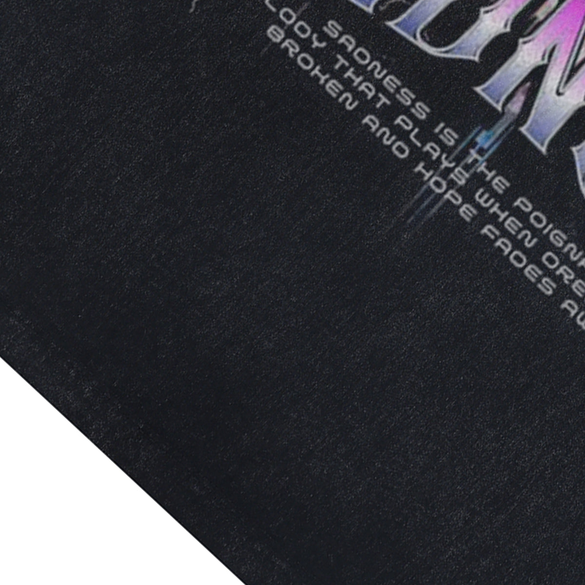 Sad girl sleeveless t-shirt angel print surfer vest 00s anime tank top in acid wash black