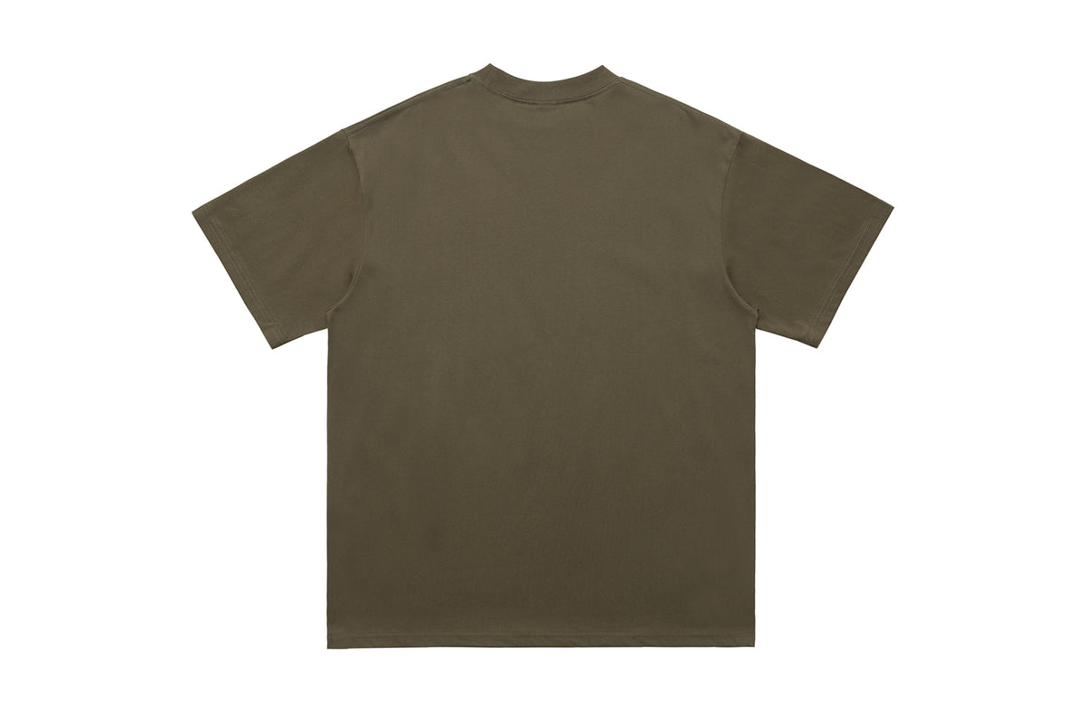 Cyberpunk t-shirt psychedelic girl tee futuristic top in brown