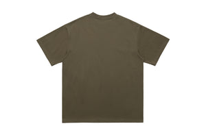 Cyberpunk t-shirt psychedelic girl tee futuristic top in brown