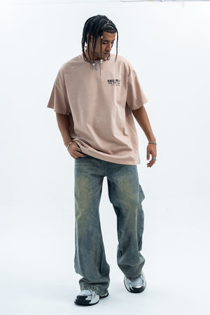 Love affair t-shirt retro photograph top lovers tee in cream