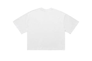 Freedom t-shirt piece slogan tee creepy y2k girl print top in white