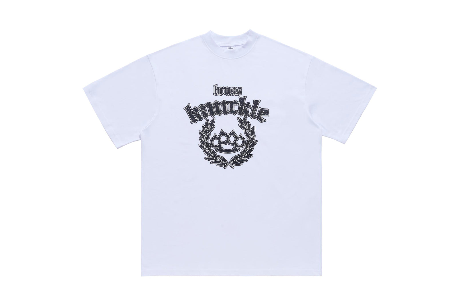 Knuckles t-shirt fighter top grunge slogan tee white