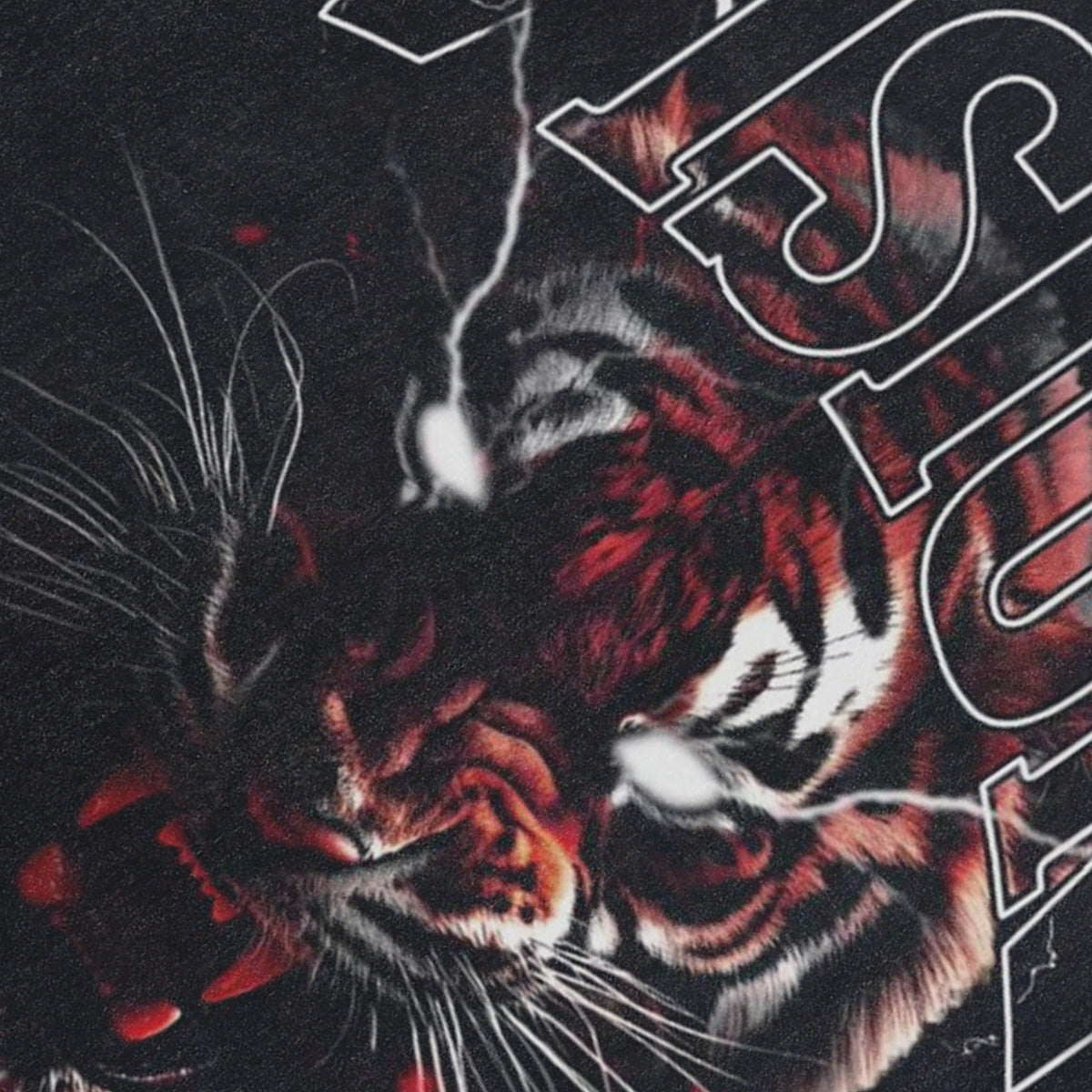 Bengal tiger sleeveless t-shirt animal cartoon surfer vest 90s vission slogan tank top in acid wash black