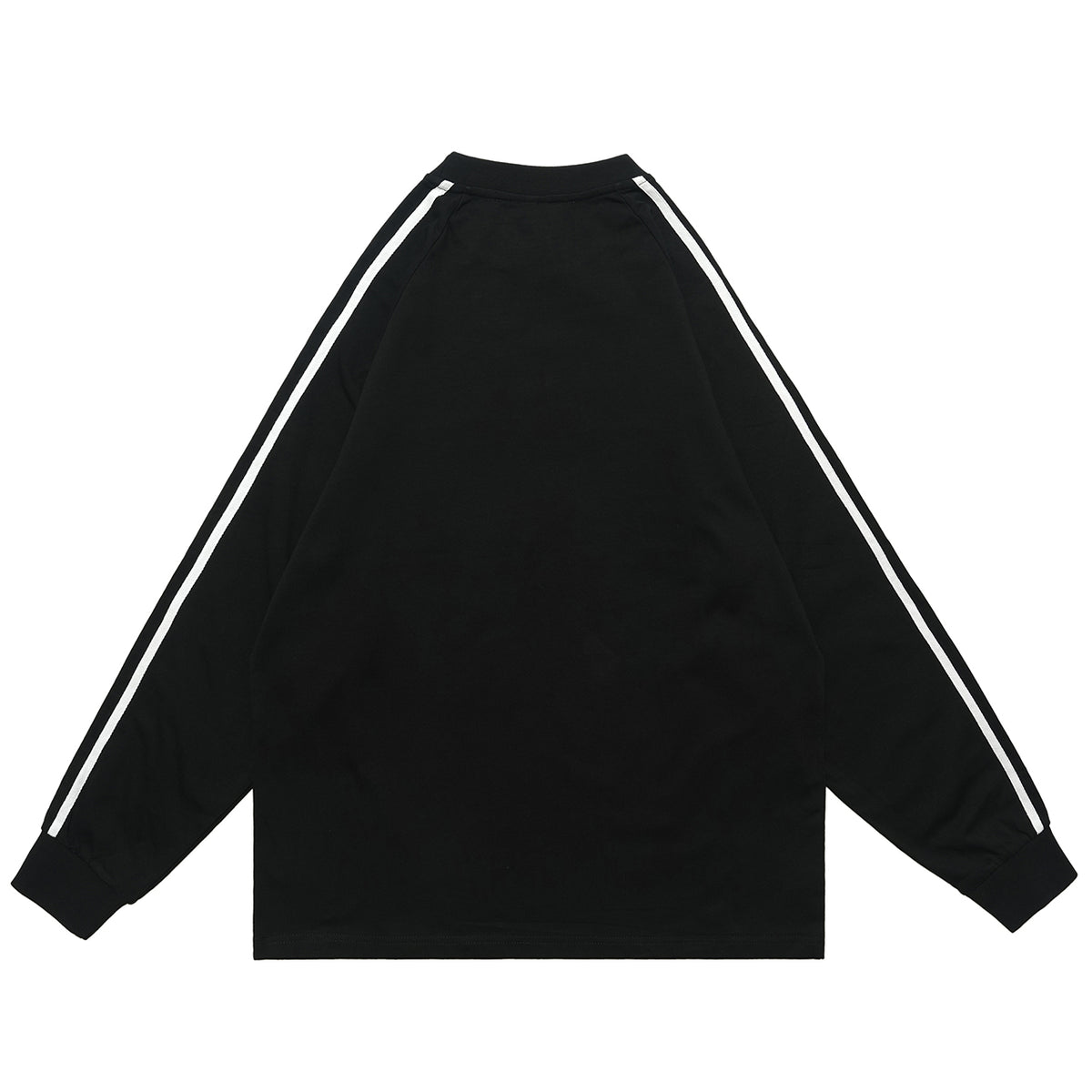 Peace slogan jumper long sleeve anti war top striped grunge t-shirt in black