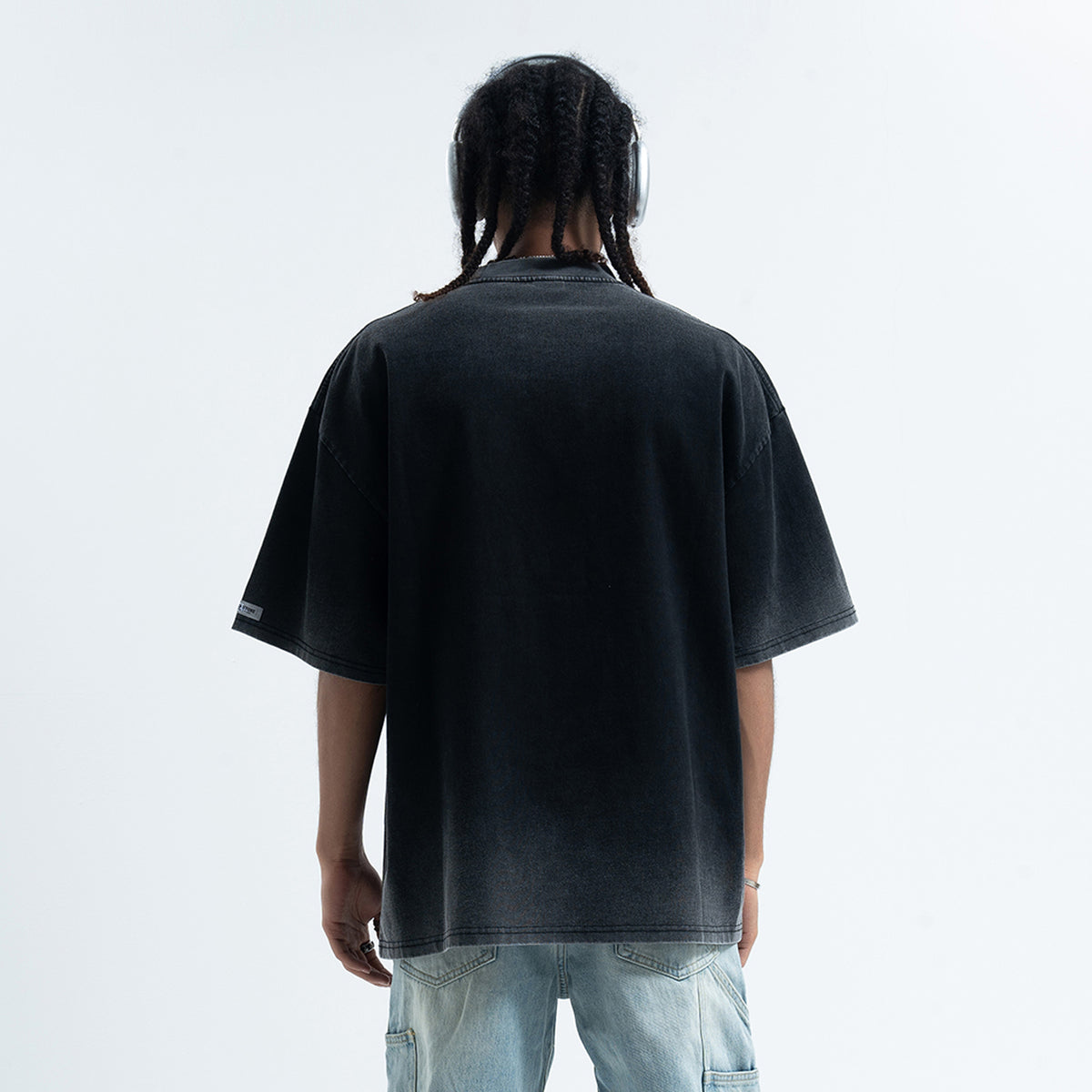 Dice print t-shirt retro game top good luck tee in black