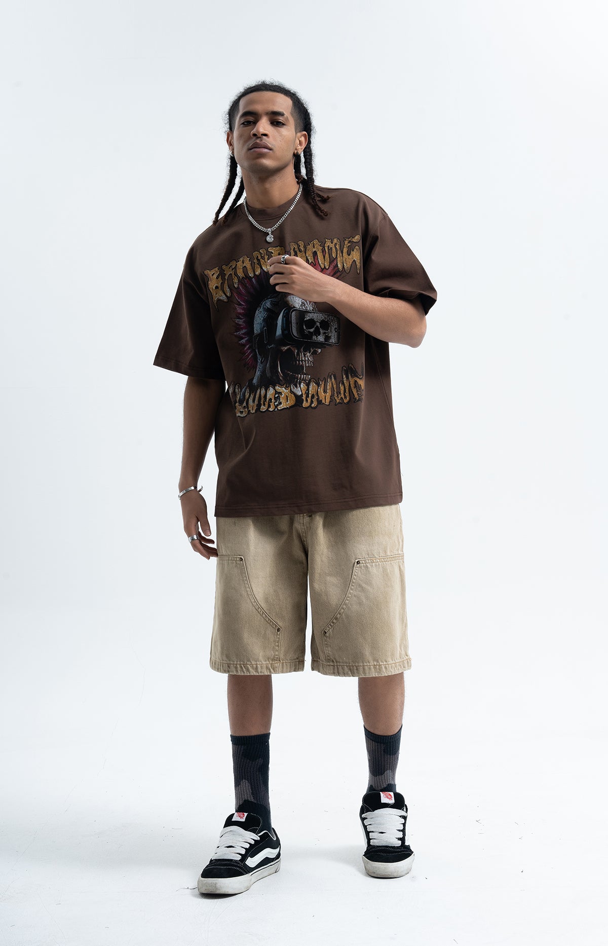 Cyberpunk t-shirt grunge raver tee virtual reality top in black