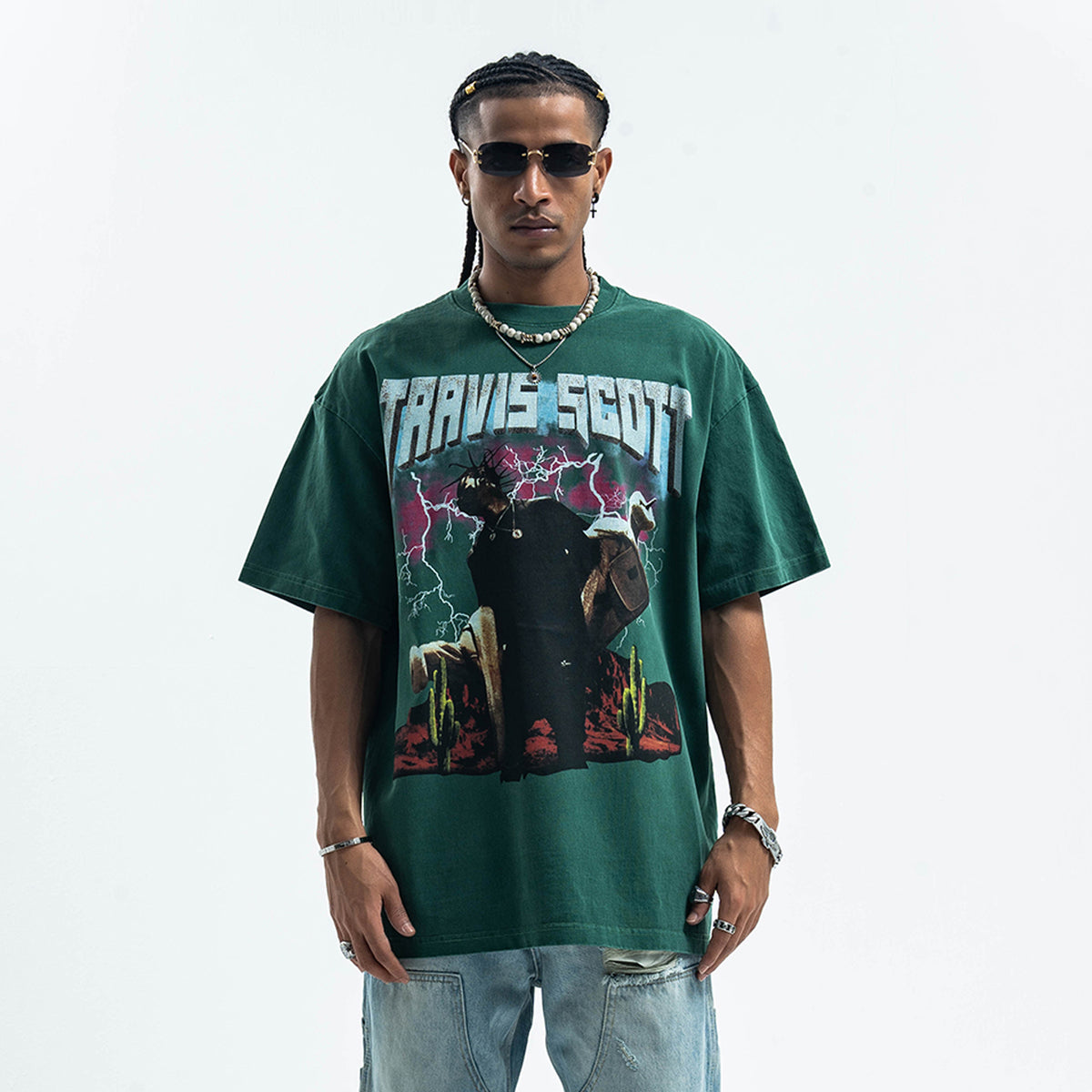 Vintage Travis Scott t-shirt retro rapper tee hip-hop top in pink