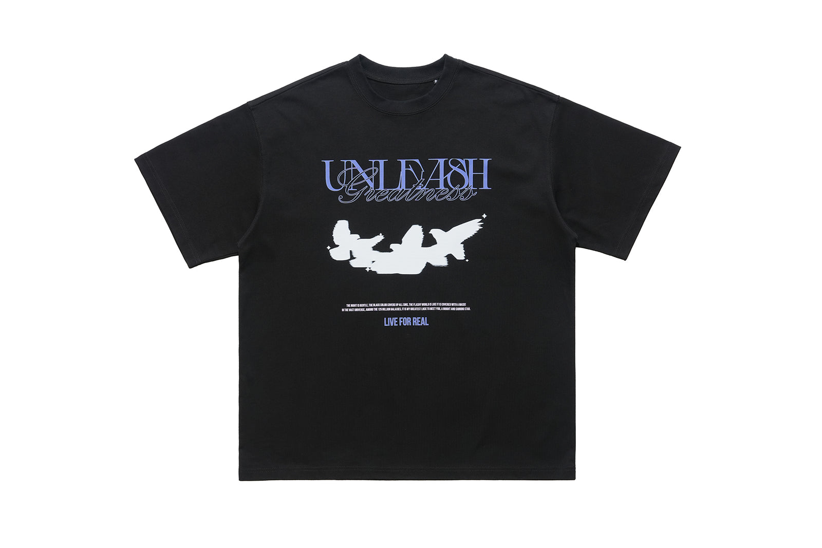 White doves t-shirt bird print top freedom slogan tee in black