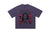 Creepy t-shirt brain slogan tee grunge top in blue