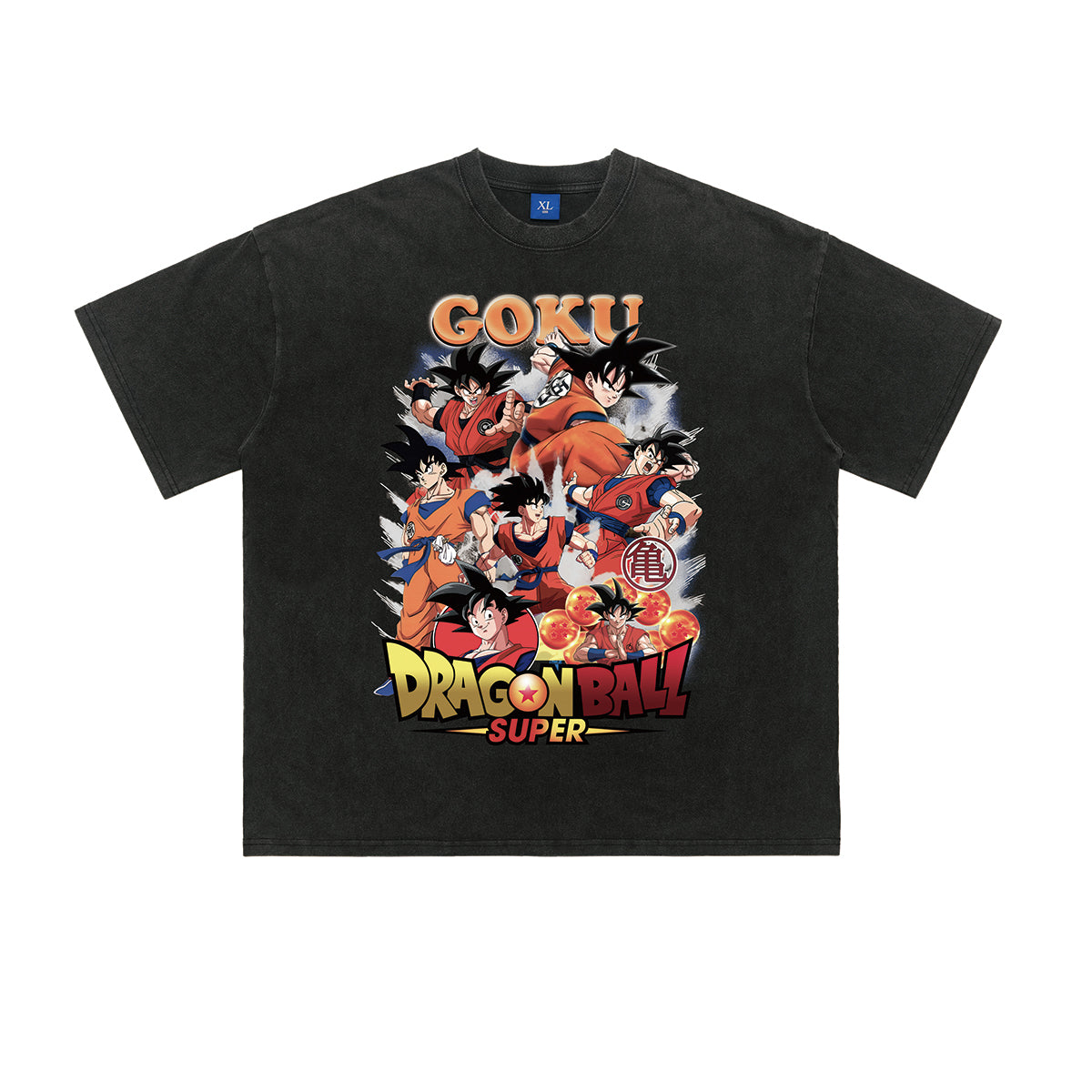 Vintage Goku t-shirt retro anime tee cartoon top in black