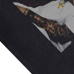 Mac Miller sleeveless t-shirt vintage rapper vest hip-hop tank top in acid wash black