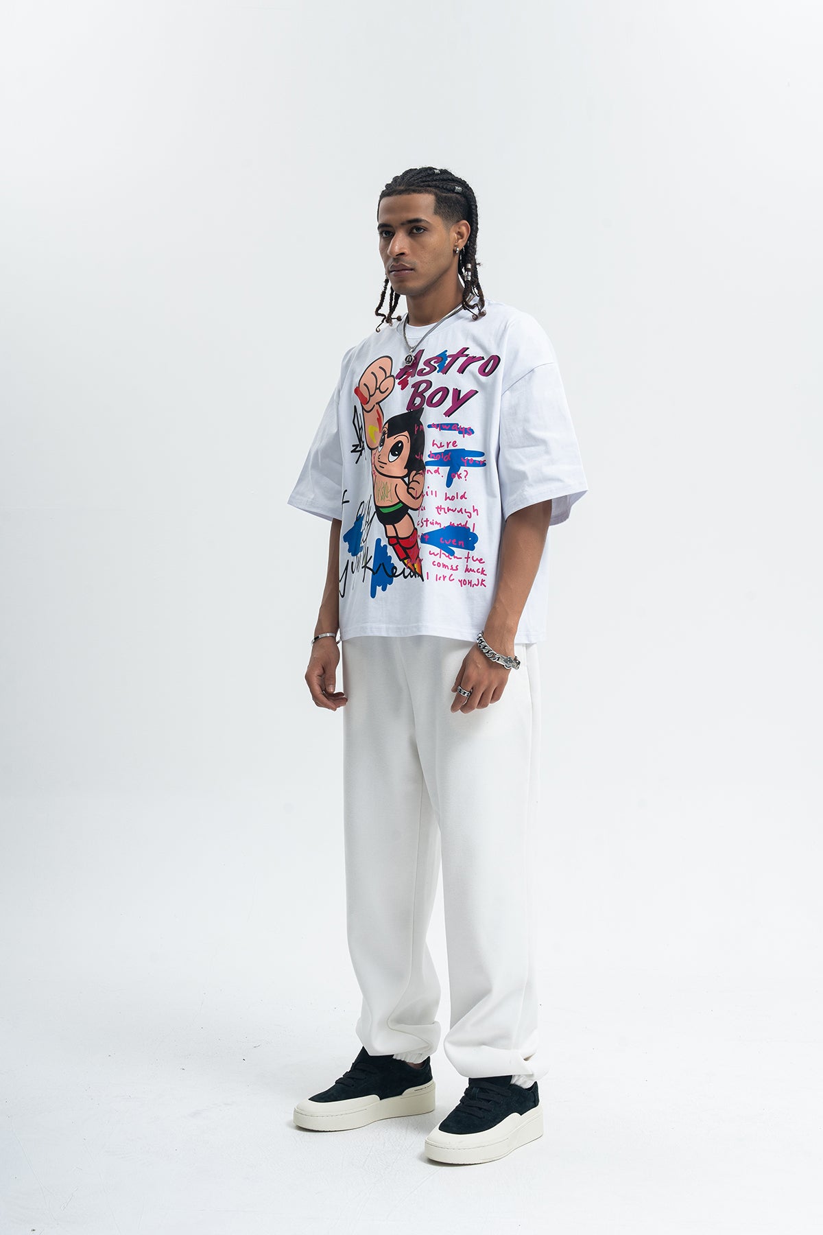 Vintage Astro boy t-shirt retro cartoon top in black