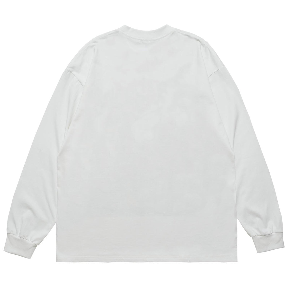 Y2K graffiti jumper skater top psychedelic hippie long sleeve t-shirt in white