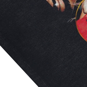 Saweetie sleeveless t-shirt vintage rapper vest hip-hop tank top in acid wash black