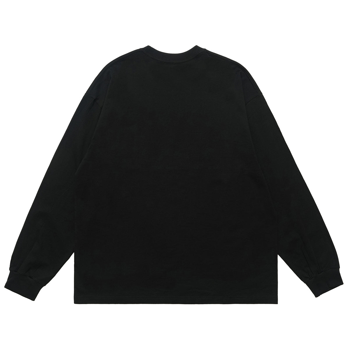 Balaclava print long sleeve top ganster t-shirt hip-hop jumper in white