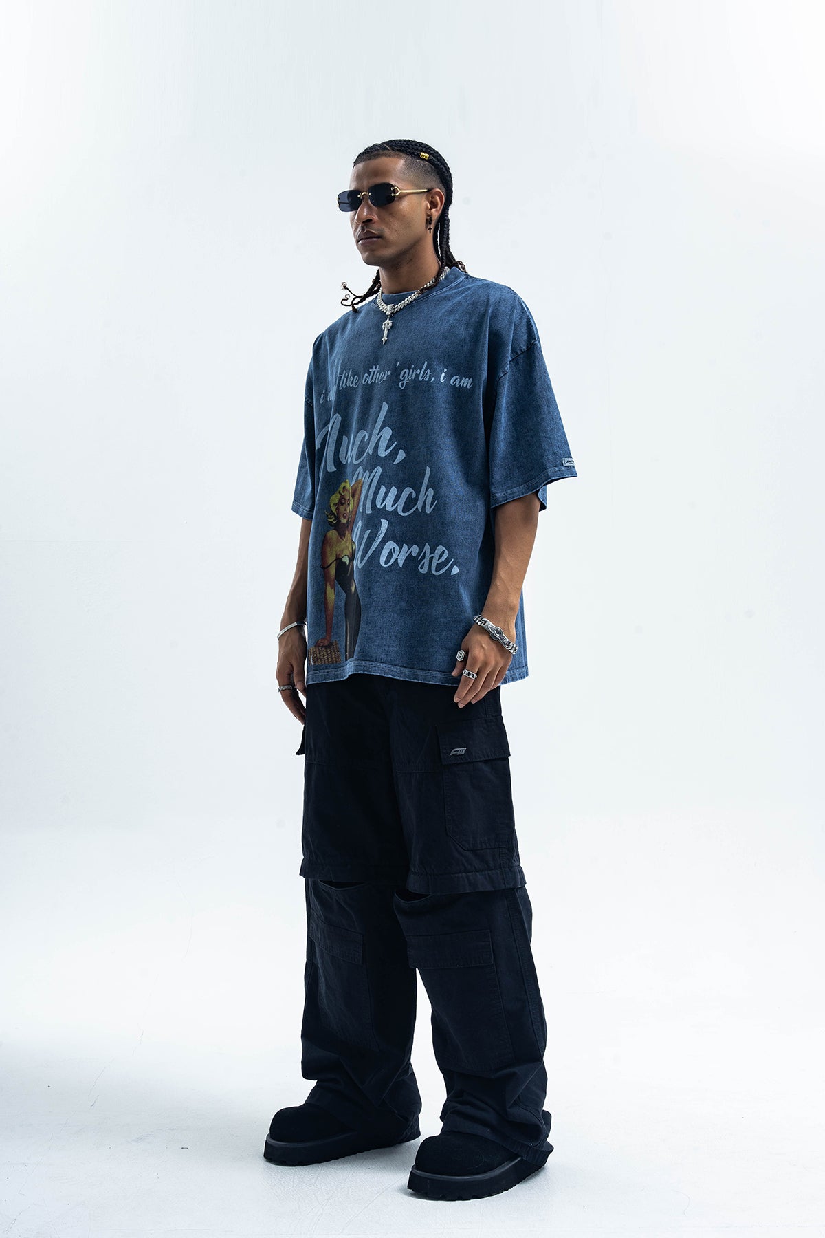 Art deco t-shirt retro movie girl top blondie hollywood tee in purple