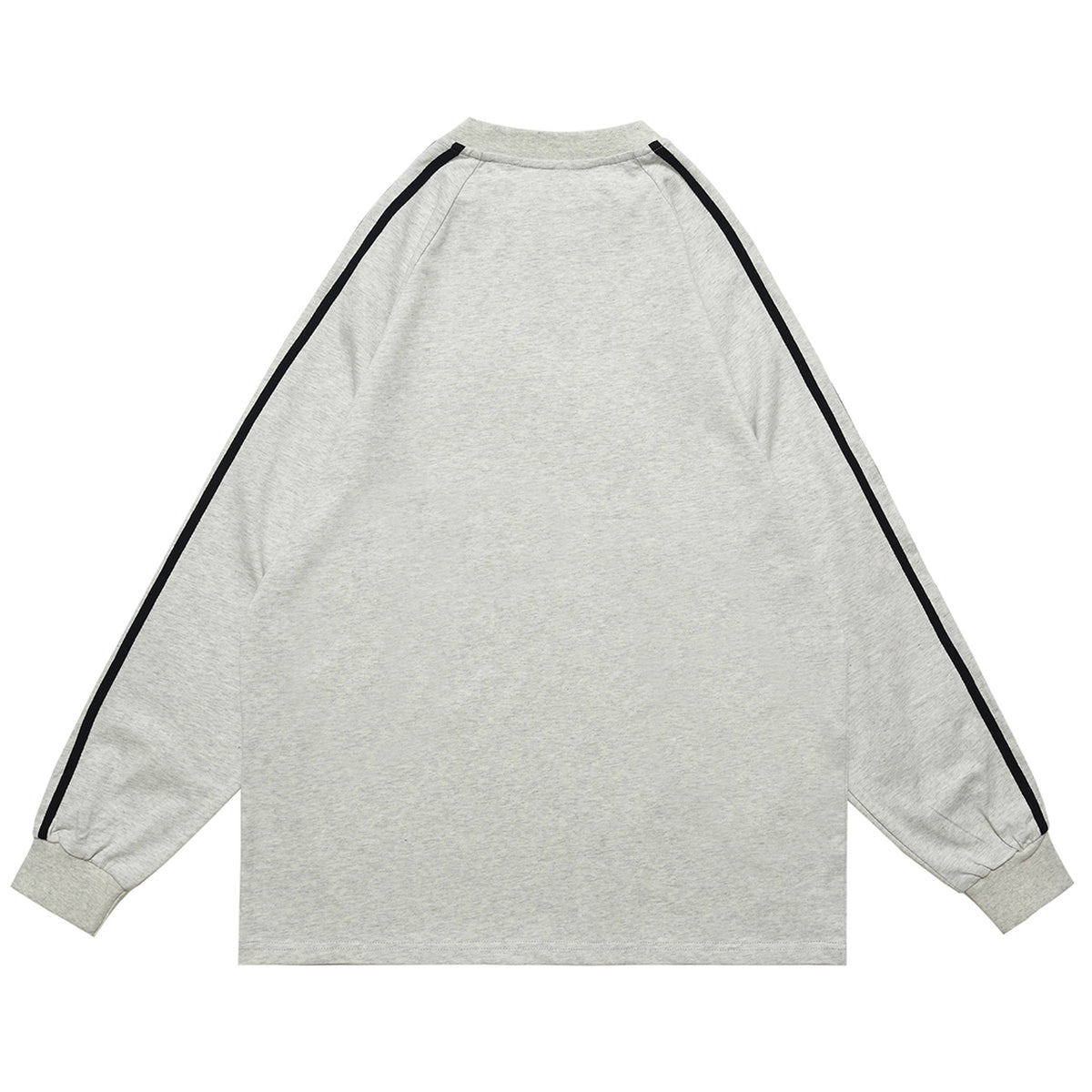 Paranoia slogan jumper long sleeve striped top music notes print retro t-shirt in white