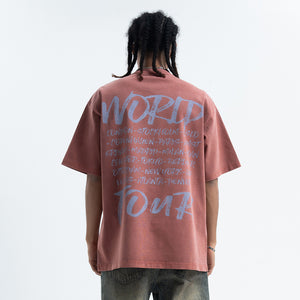 Dead rapper t-shirt hip-hop tee angel print top in grey