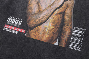 Vintage Lil Wayne t-shirt hip-hop tee retro rapper top in grey