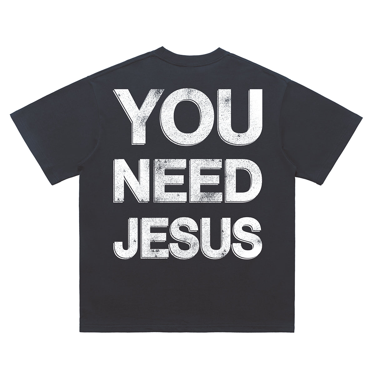 Jesus t-shirt saint slogan top fist print tee in black