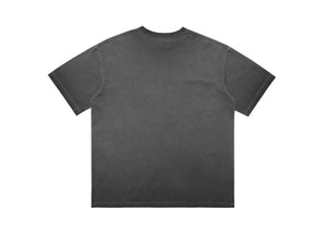 Gothic t-shirt desert monster top creepy print tee in grey