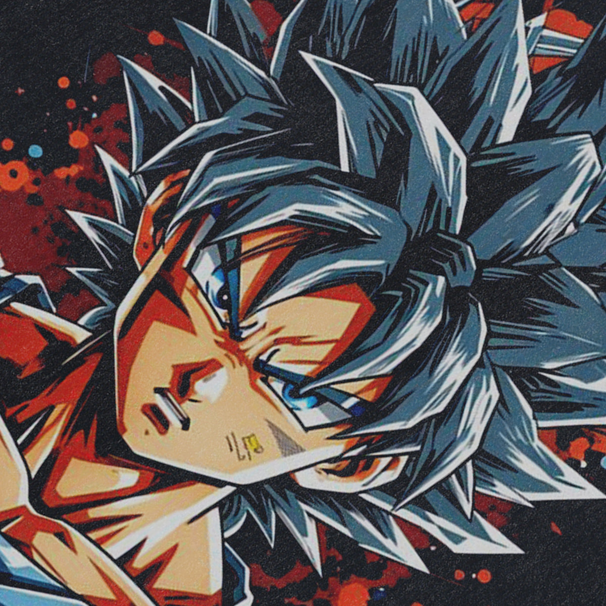 Anime hero sleeveless t-shirt vintage Japanese vest retro Goku cartoon tank top in acid wash black