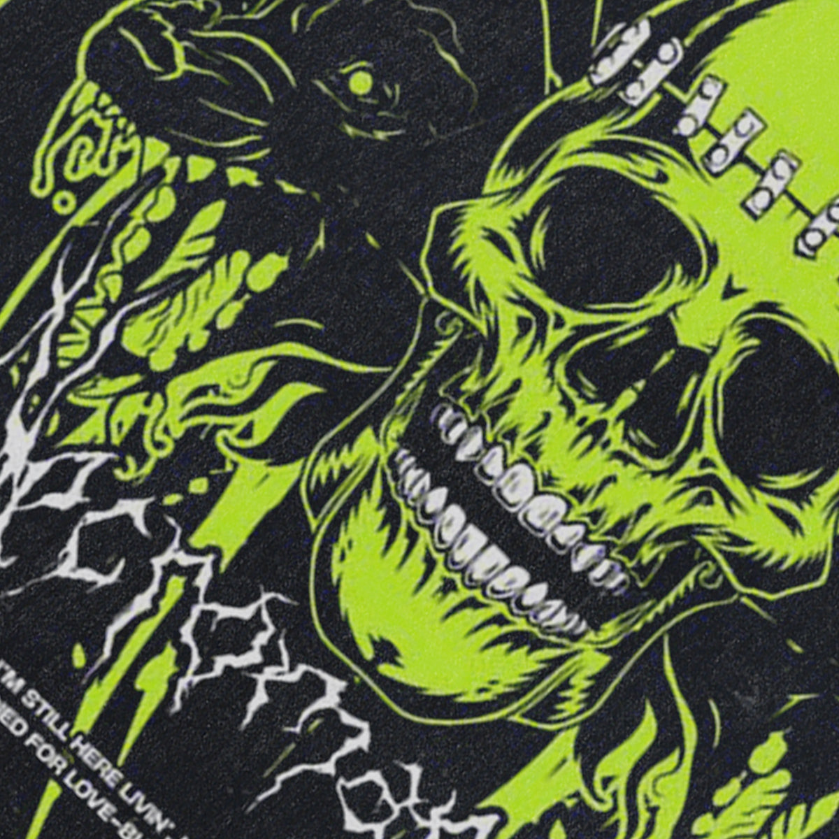 Gothic skull sleeveless t-shirt cyberpunk surfer vest 00s necromancer slogan tank top in acid wash black