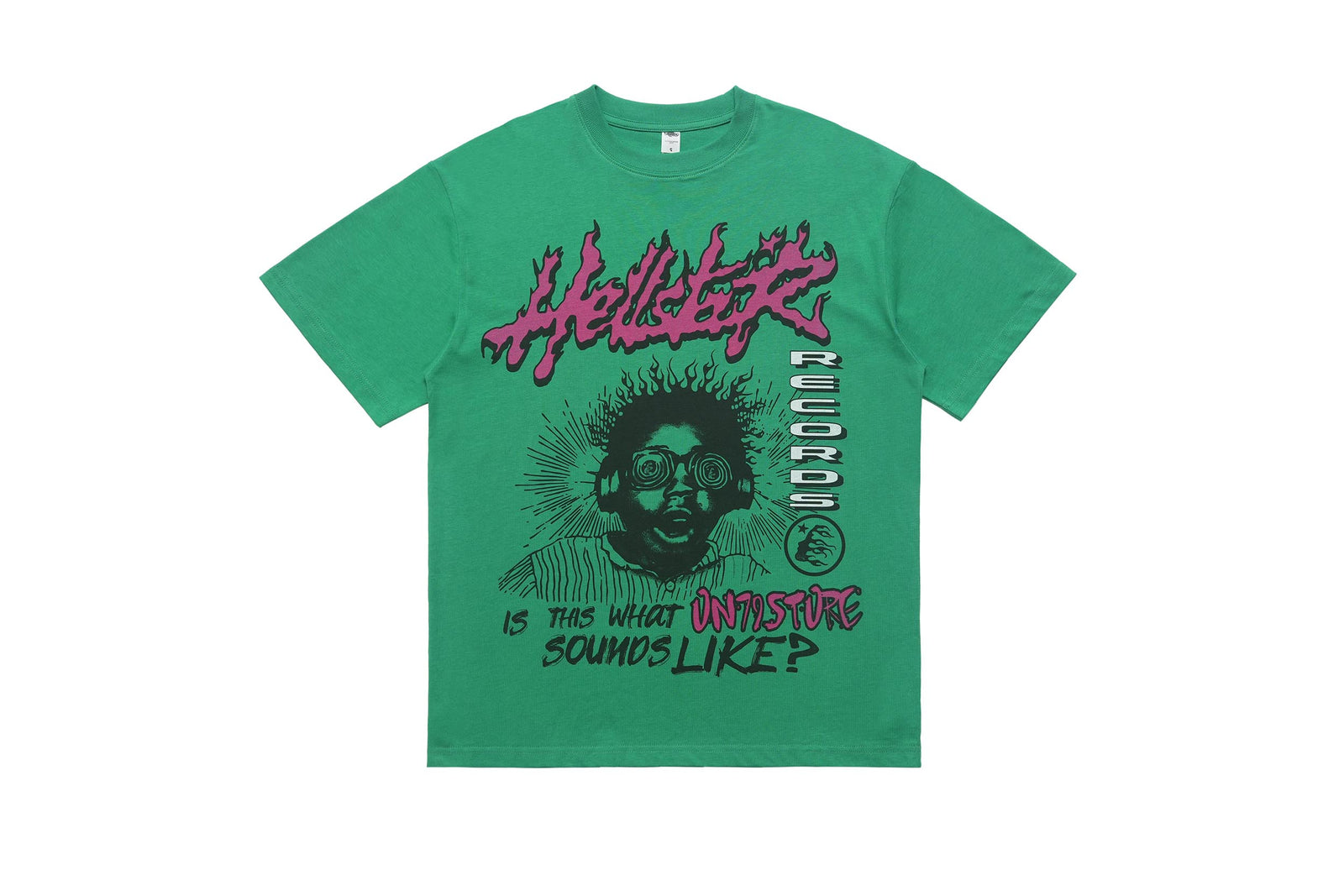 Hip-hop t-shirt psychedelic ganster top rapper tee in green