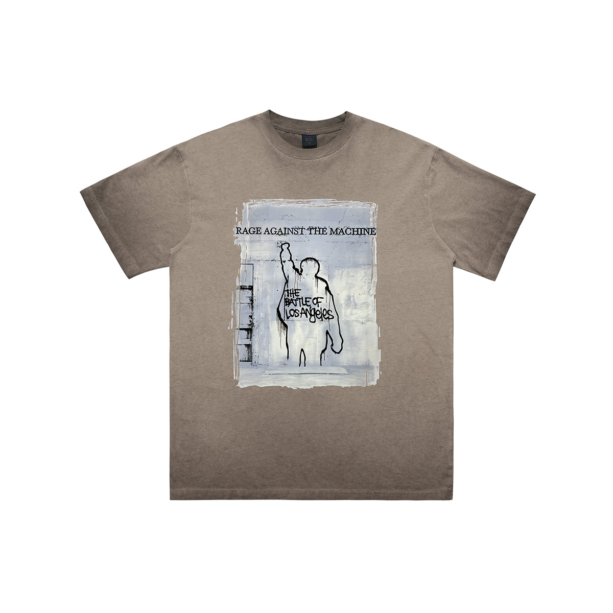 Vintage Rage against the machine t-shirt retro band top cream