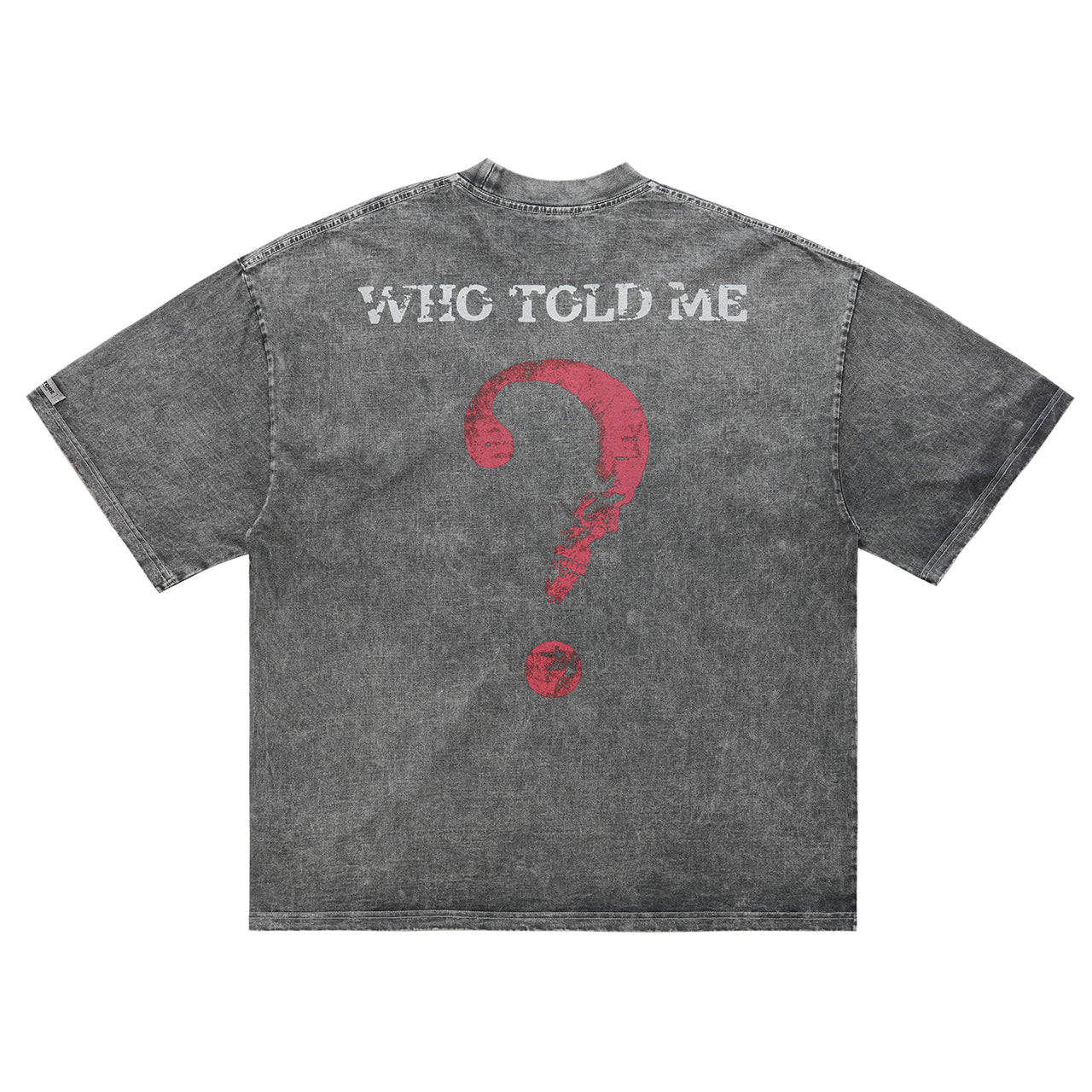 Damn it slogan t-shirt funky tee retro 00s top in grey