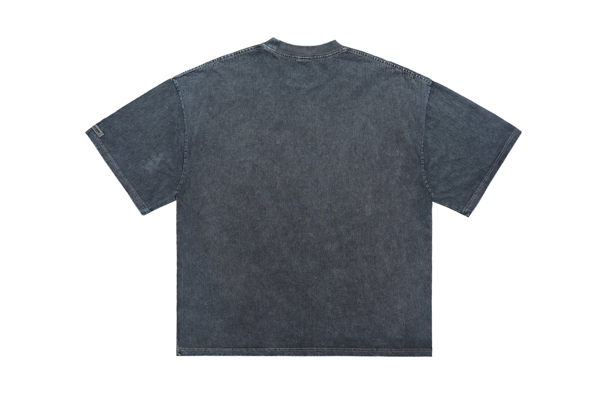 Vintage Tunechi t-shirt retro hip-hop tee grunge rapper top in grey