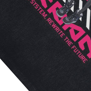 Cyberpunk anime sleeveless t-shirt vintage Japanese vest retro cartoon tank top in acid wash black