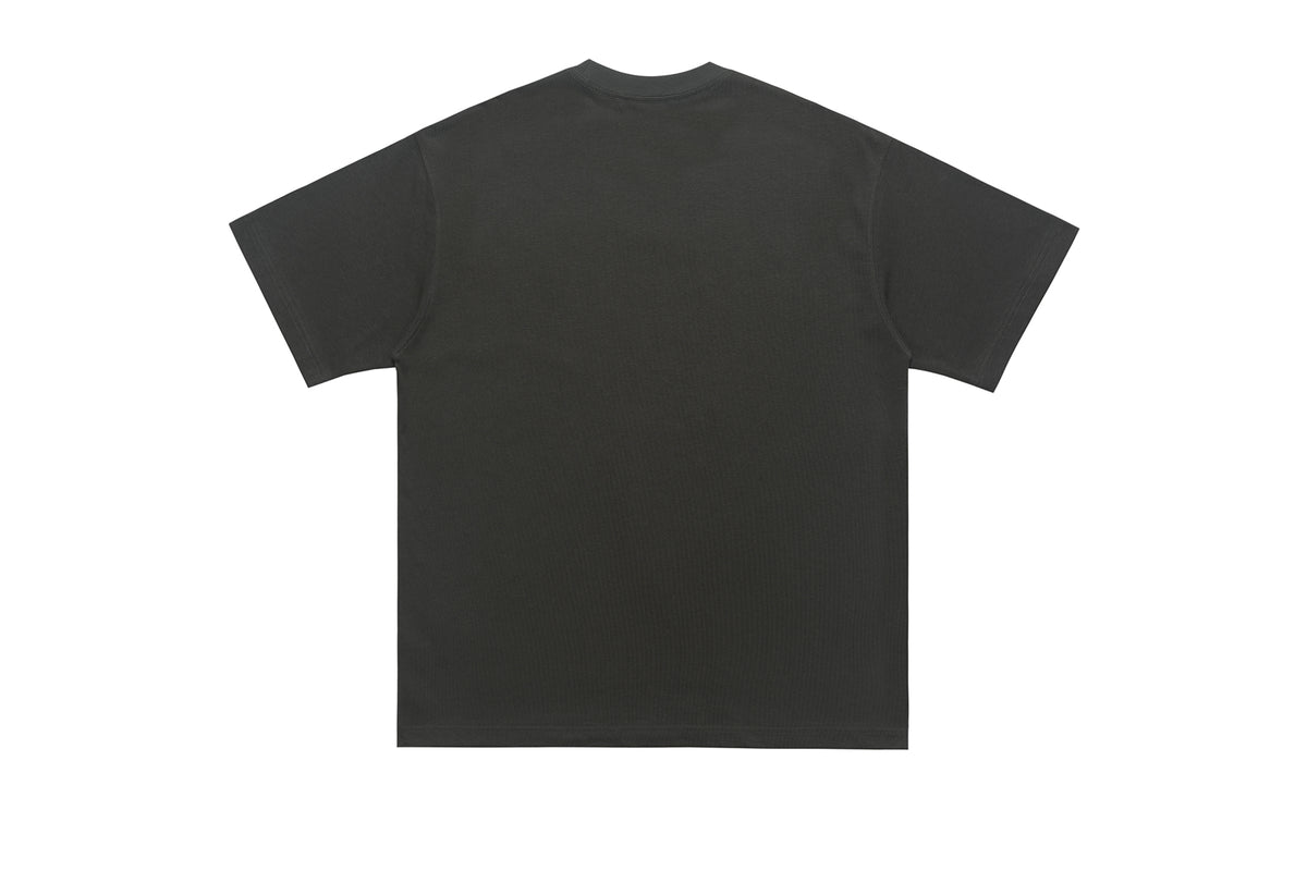 Brain print t-shirt creepy cartoon top monster tee in white