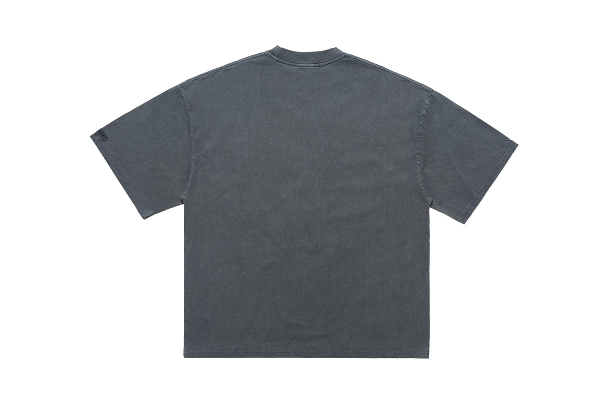 Hippie t-shirt 90s graffiti top motivational slogan tee in  grey