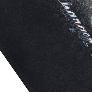 80s car sleeveless t-shirt racing surfer vest motorsports tank top in acid wash black