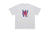 Love slogan t-shirt couples top graffiti tee in white