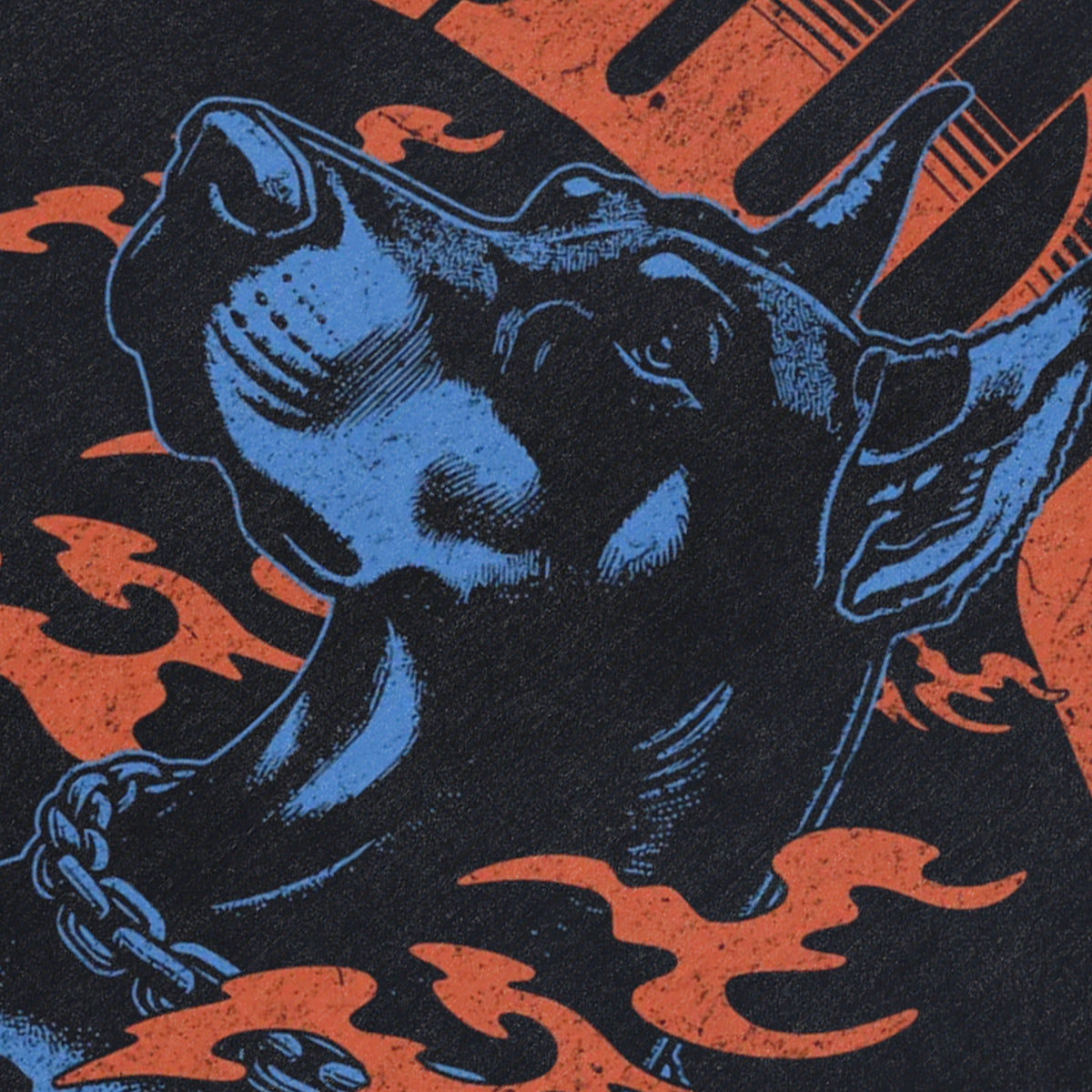 Doberman sleeveless t-shirt king slogan surfer vest 90s grunge pinscher tank top in acid wash black