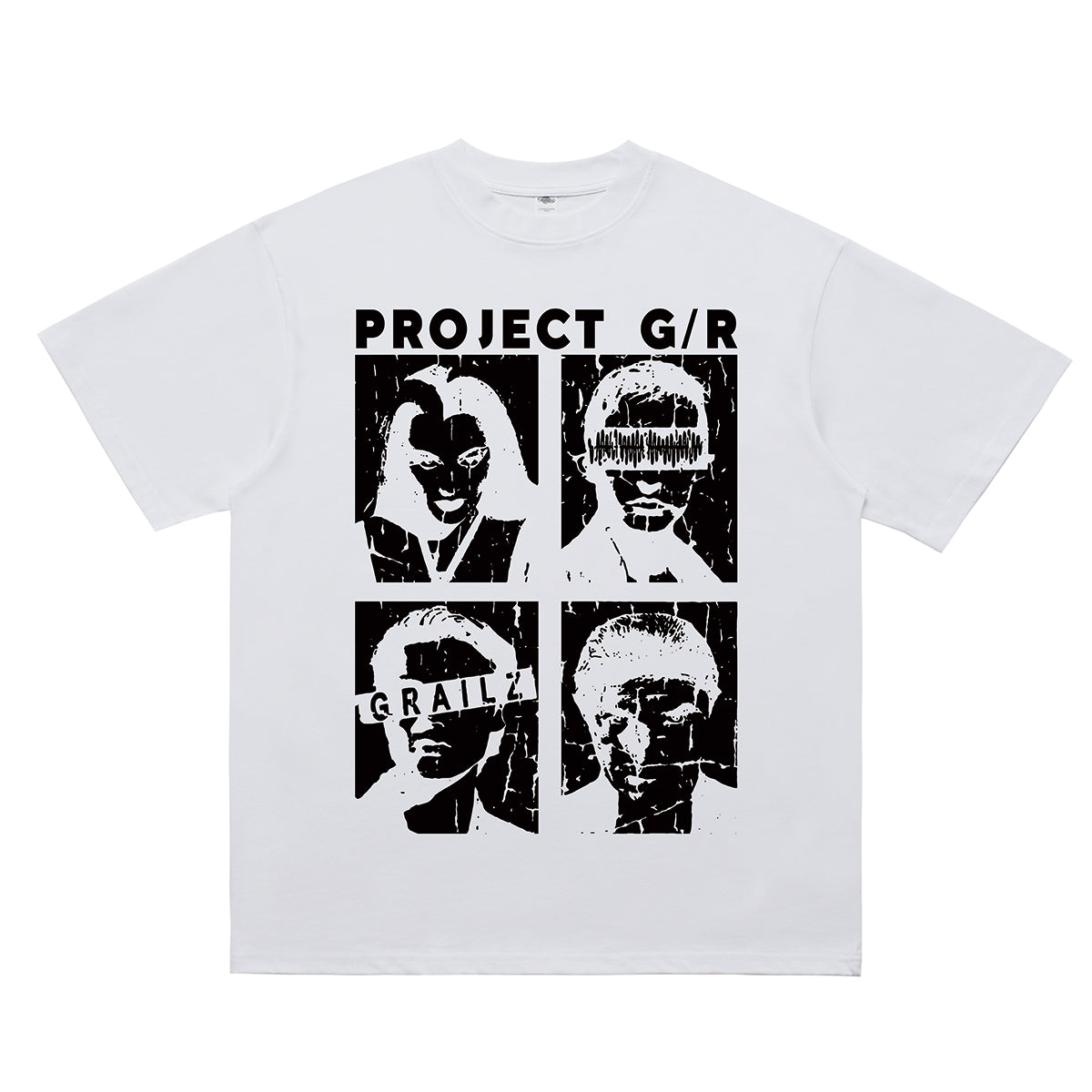 Creepy t-shirt Gothic family top scary tee in white