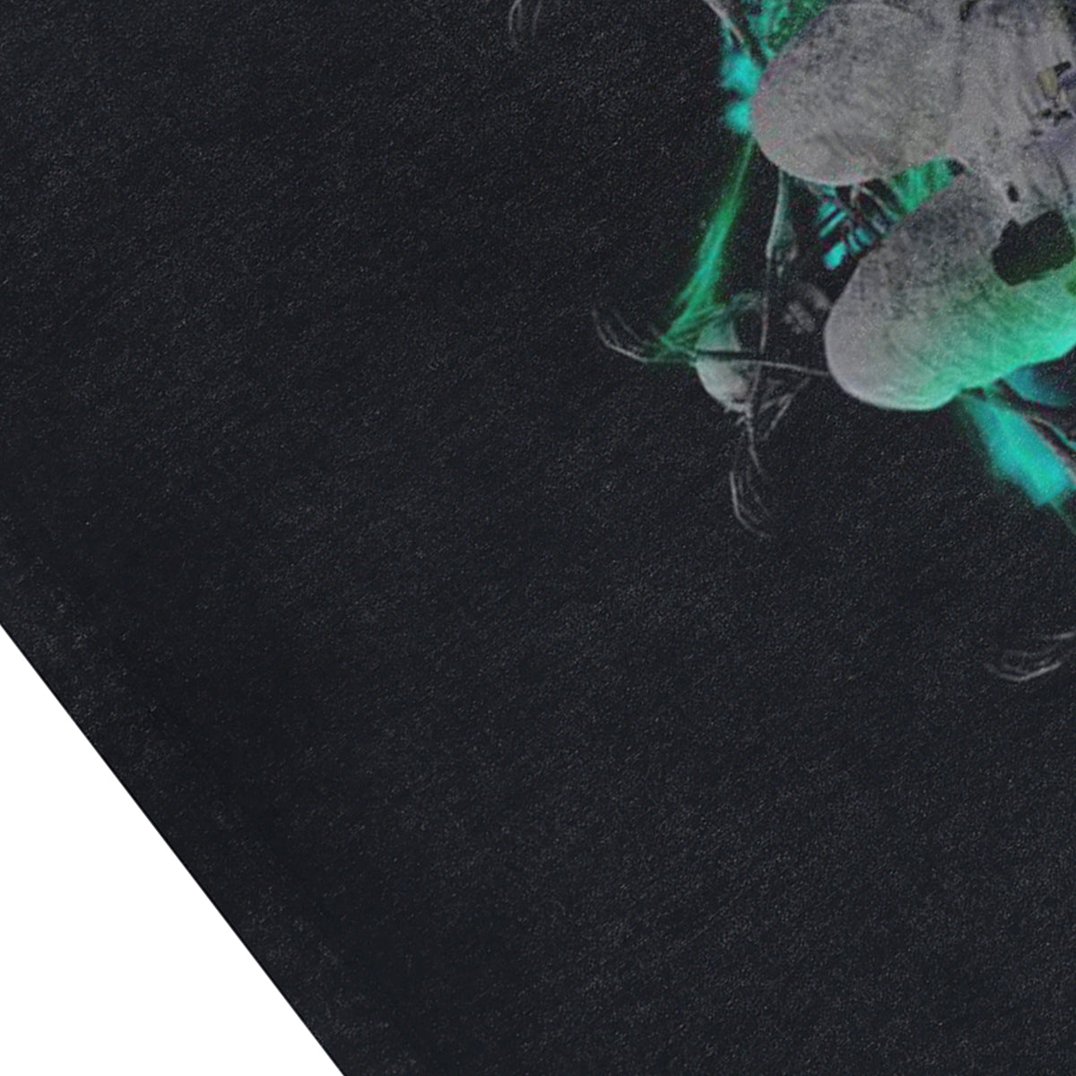 Creepy spaceman sleeveless t-shirt psychedelic cartoon vest 00s astronaut poster tank top in acid wash black