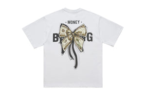 Money print t-shirt dollar sign tee hip-hop top rapper jumper black