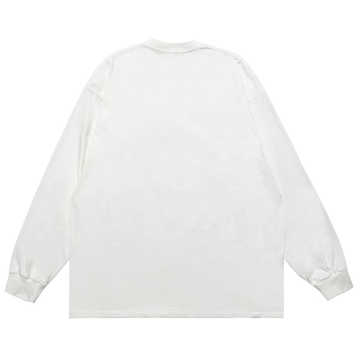 Magician slogan jumper long sleeve singer t-shirt rocker top in white