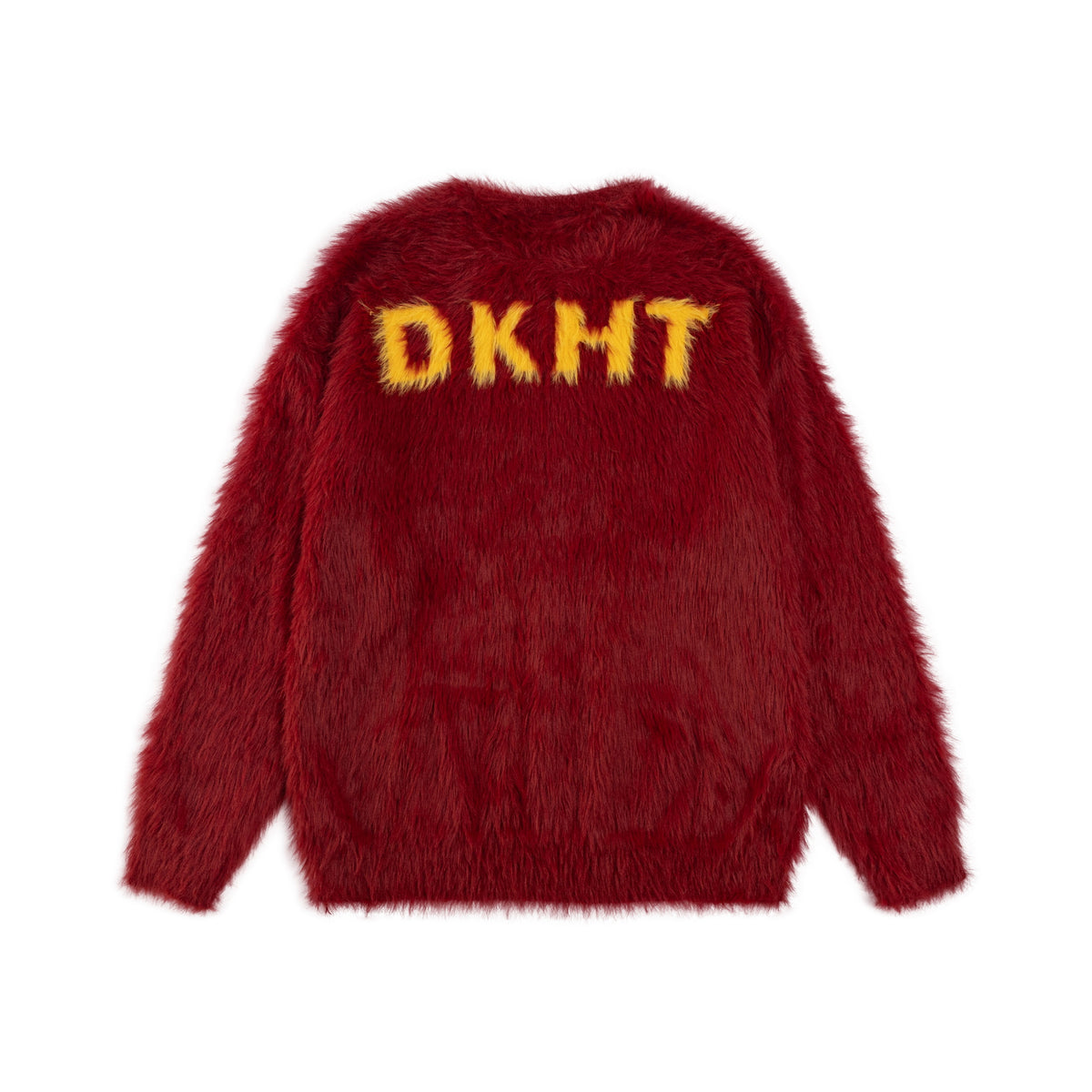 Fuck slogan sweater grunge knitted fluffy 90s inspired jumper blue