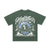 Psychedelic graffiti t-shirt hell slogan top grunge tee in green