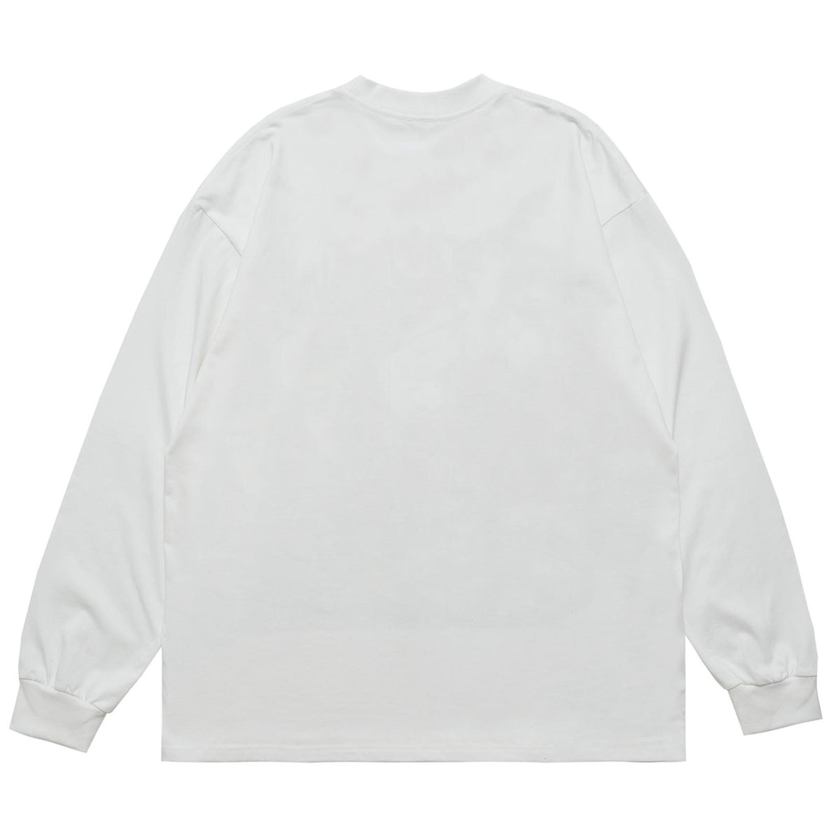 Y2k punk jumper 80s rocker top long sleeve psychedelic raver t-shirt in white