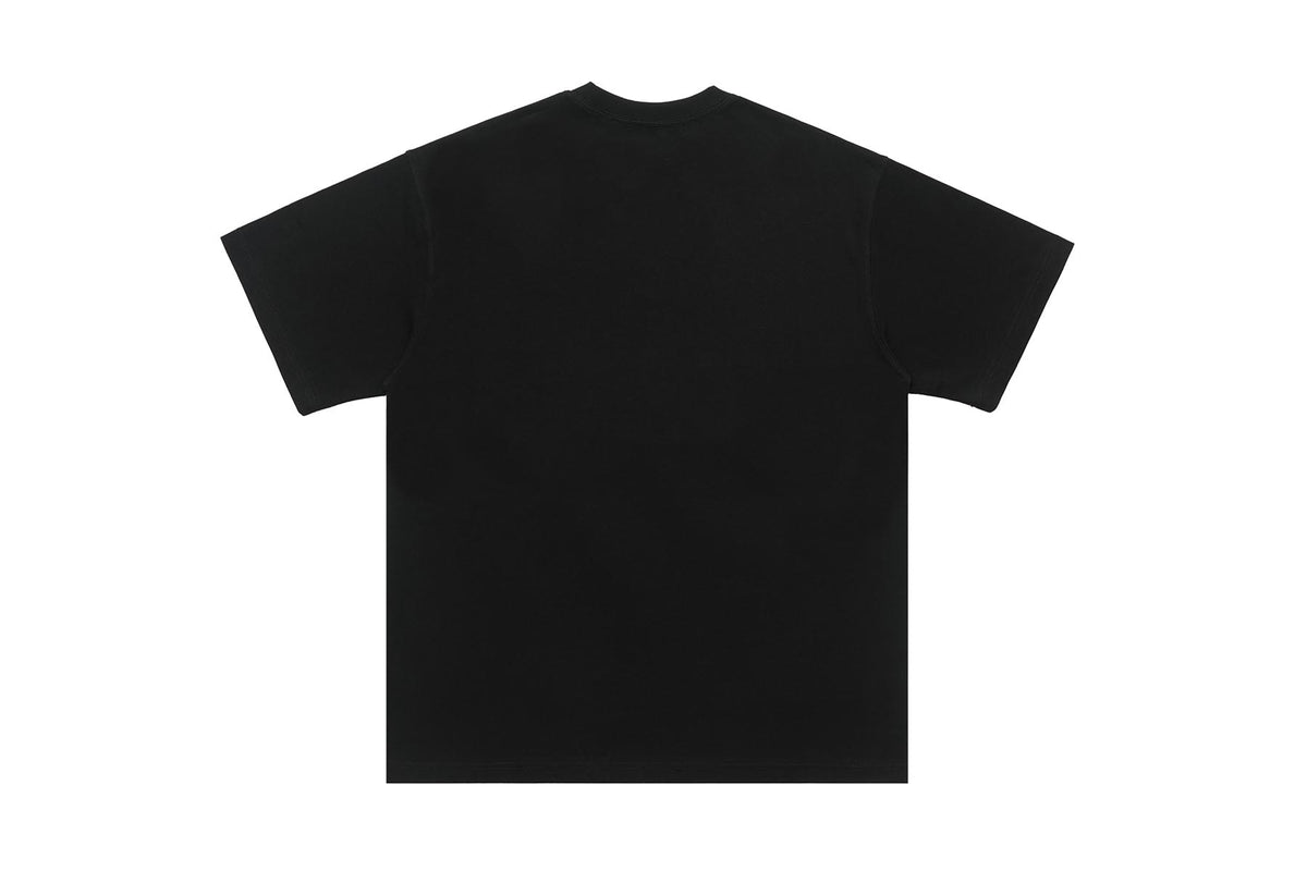 Psychedelic t-shirt graffiti top raver tee grunge jumper in black